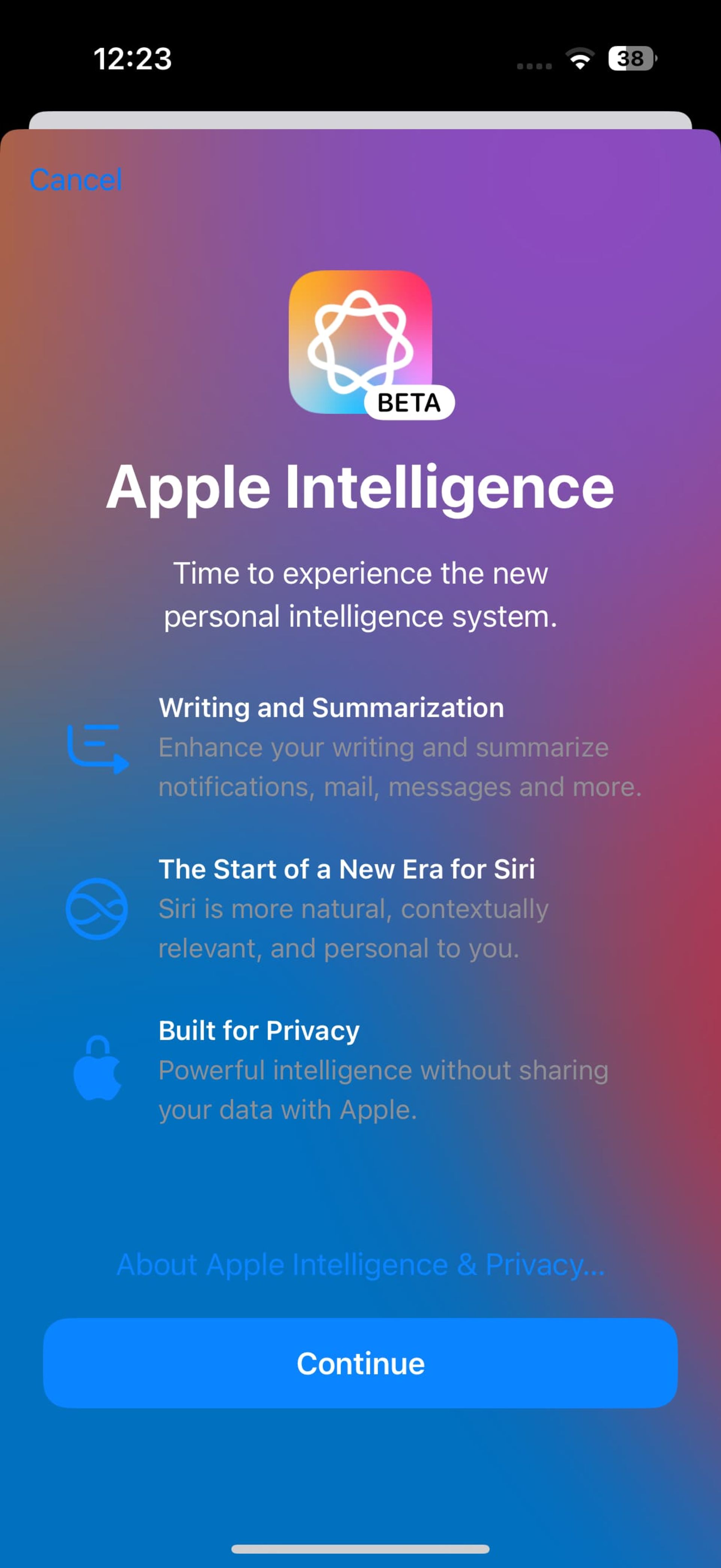 apple-intelligence-ios18-6725e360fe1bf099fd562394 نسخه بتا اپل اینتلیجنس