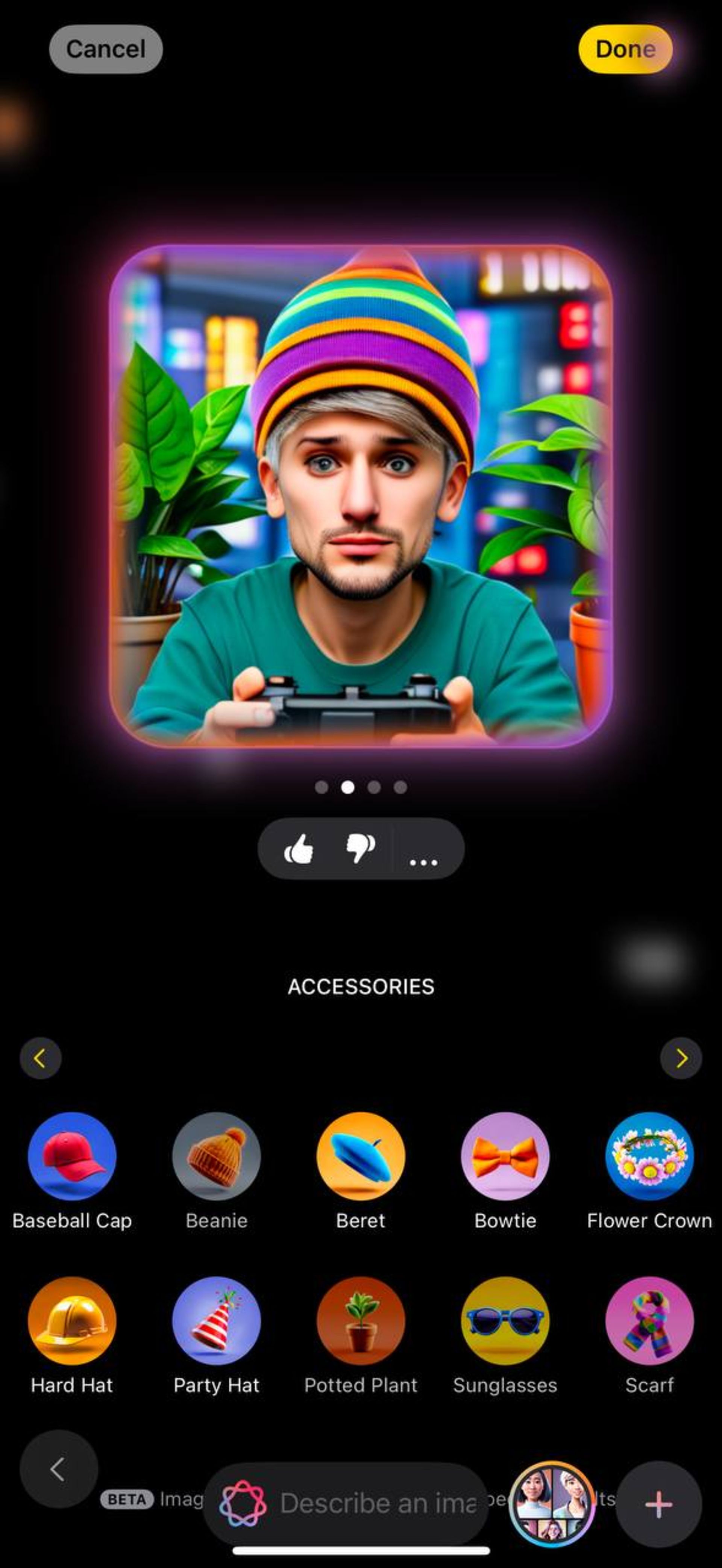 image-playground-gamer-6739da6fcd57b170a772e1fe ساخت تصویر گیمر با ایمج پلیگراند آیفون