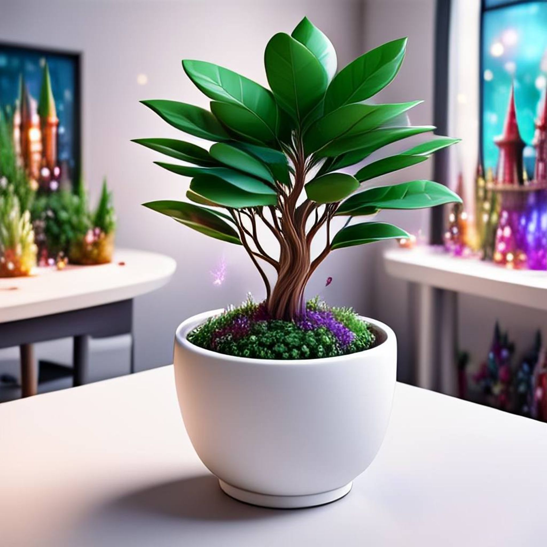 image-playground-potted-plant-4-6739e556cd57b170a772e266 تبدیل عکس گالری به تصویر هوش مصنوعی با ایمج پلیگراند آیفون