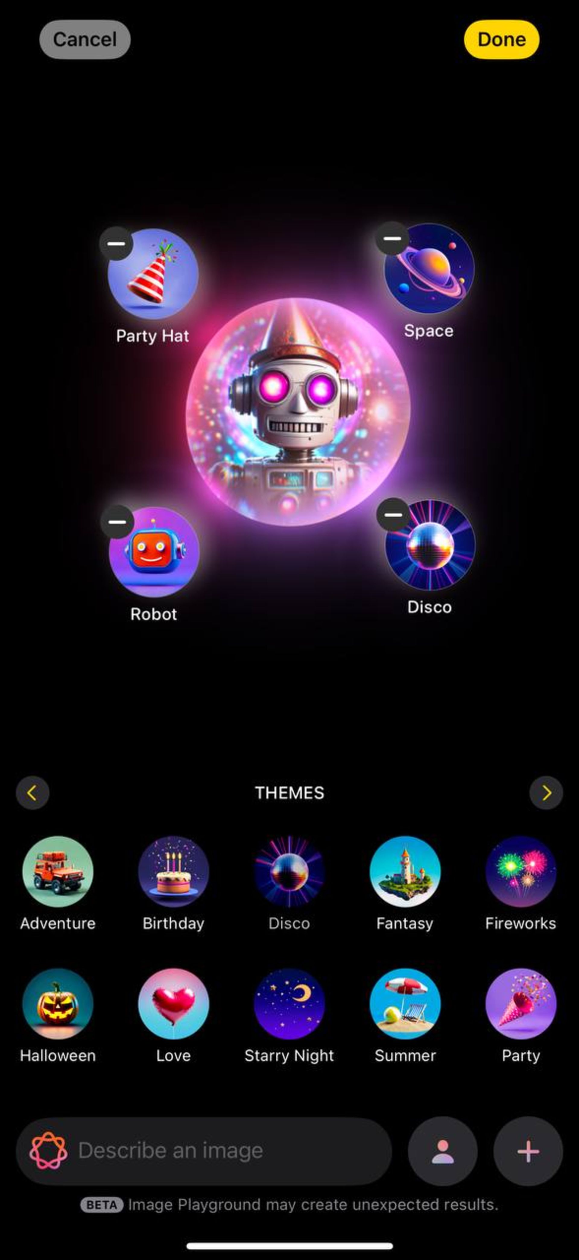 image-playground-robot-6739da6fcd57b170a772e1fb ساخت تصویر ربات با ایمج پلیگراند آیفون