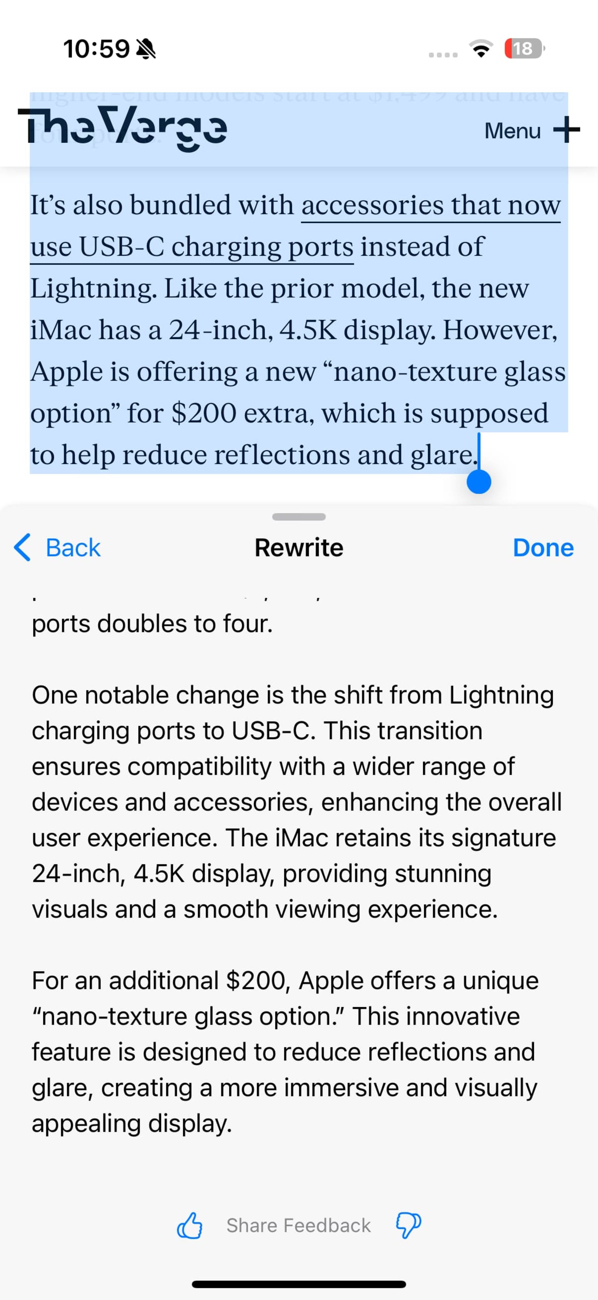 ios18-writing-tools-3-6726193efe1bf099fd56262c ابزار نوشتاری هوش مصنوعی آیفون