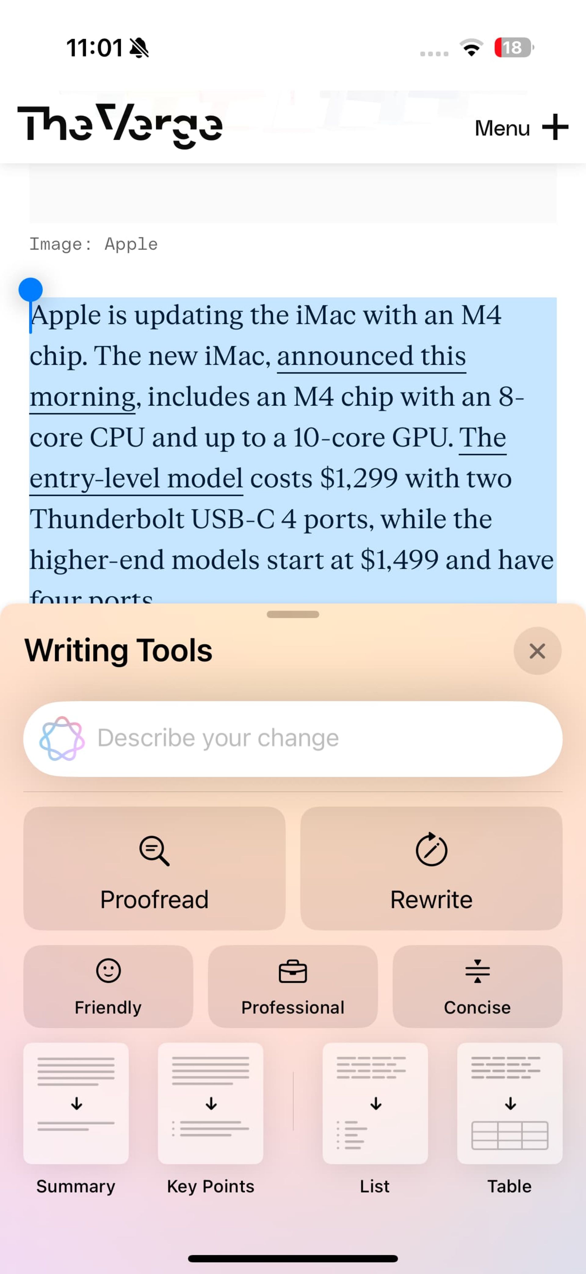 ios18-writing-tools-4-6726193efe1bf099fd562628 ابزار نوشتاری هوش مصنوعی آیفون