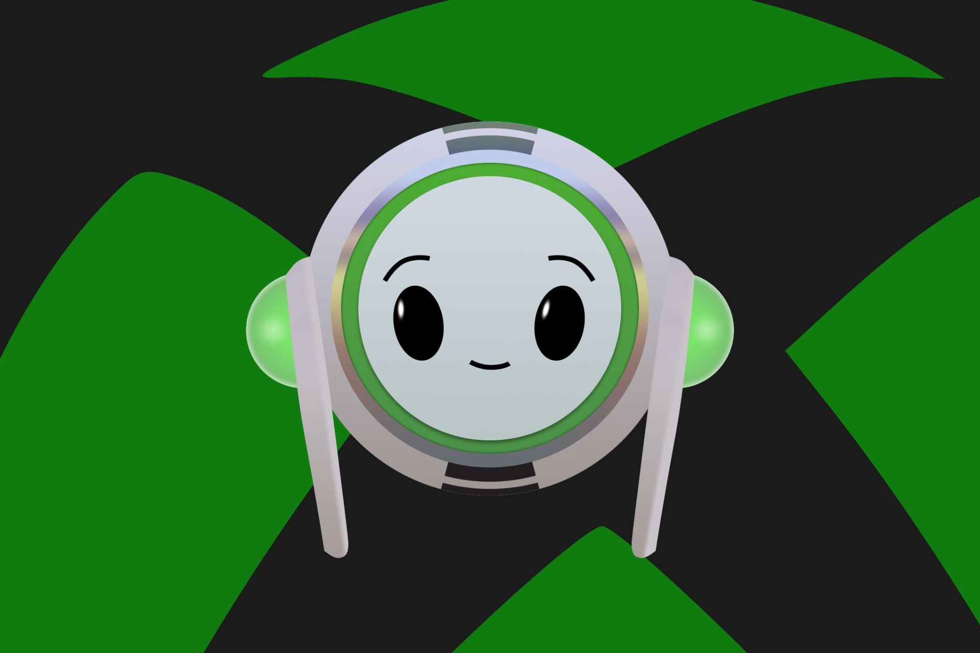 xbox-ai-chatbot-6729ccb12513671c8cf1b010-1 چهرهی انیمیشنی یک ربات در پسزمینهی لوگو ایکسباکس