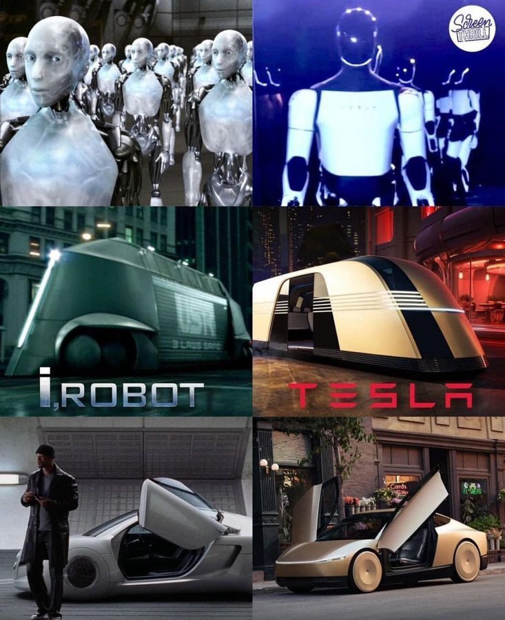 gzxe8miaaae2dkr مقایسه محصولات تسلا با فیلم I, Robot